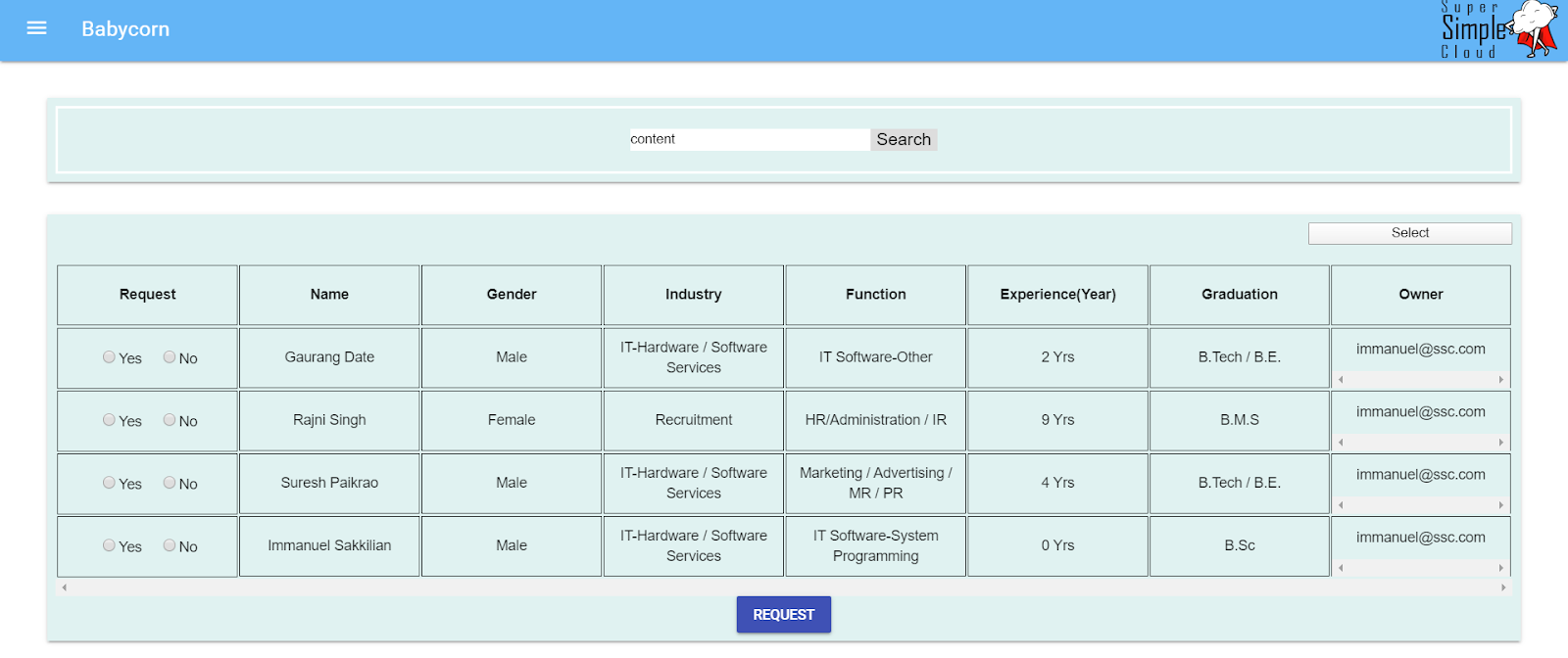 Resume Management System Magikos